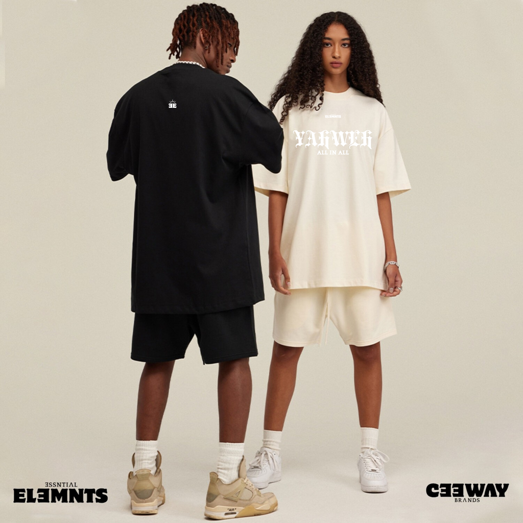 ESSNTIAL ELEMNTS Unisex Earth Tone Loose Fit Tee - Essntial Elemnts