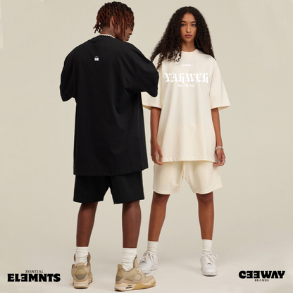 ESSNTIAL ELEMNTS Unisex Earth Tone Loose Fit Tee - Essntial Elemnts