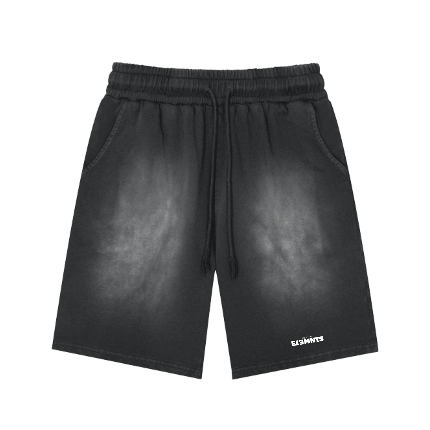 ESSNTIAL ELEMNTS Unisex 360G Faded Wash Street Shorts - Essntial Elemnts