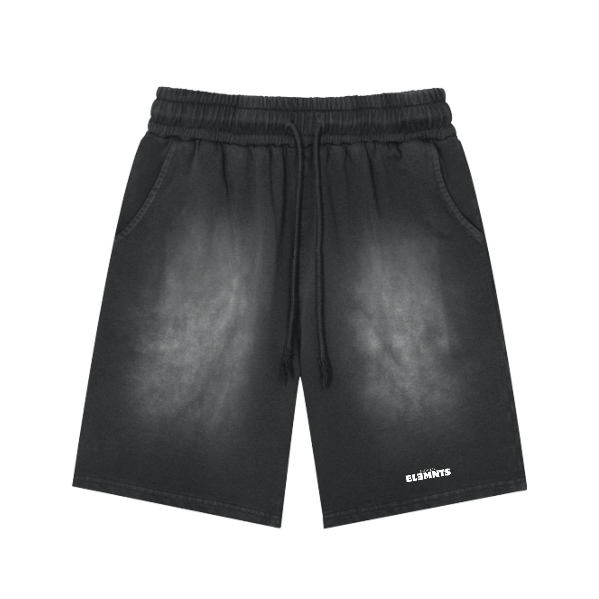 ESSNTIAL ELEMNTS Unisex 360G Faded Wash Street Shorts - Essntial Elemnts