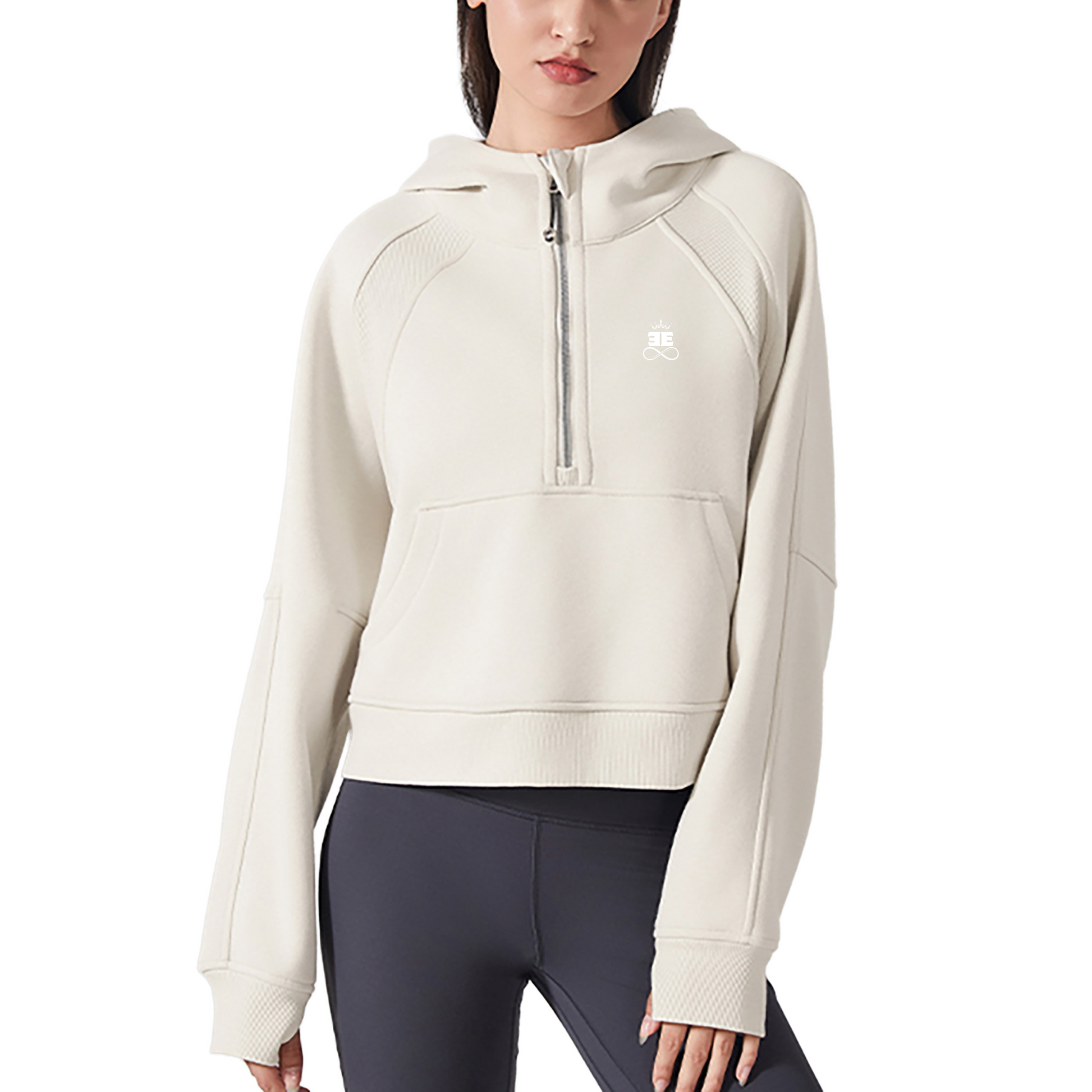 ESSNTIAL ELEMNTS Women's 320G Crop Street Hoodie - Essntial Elemnts