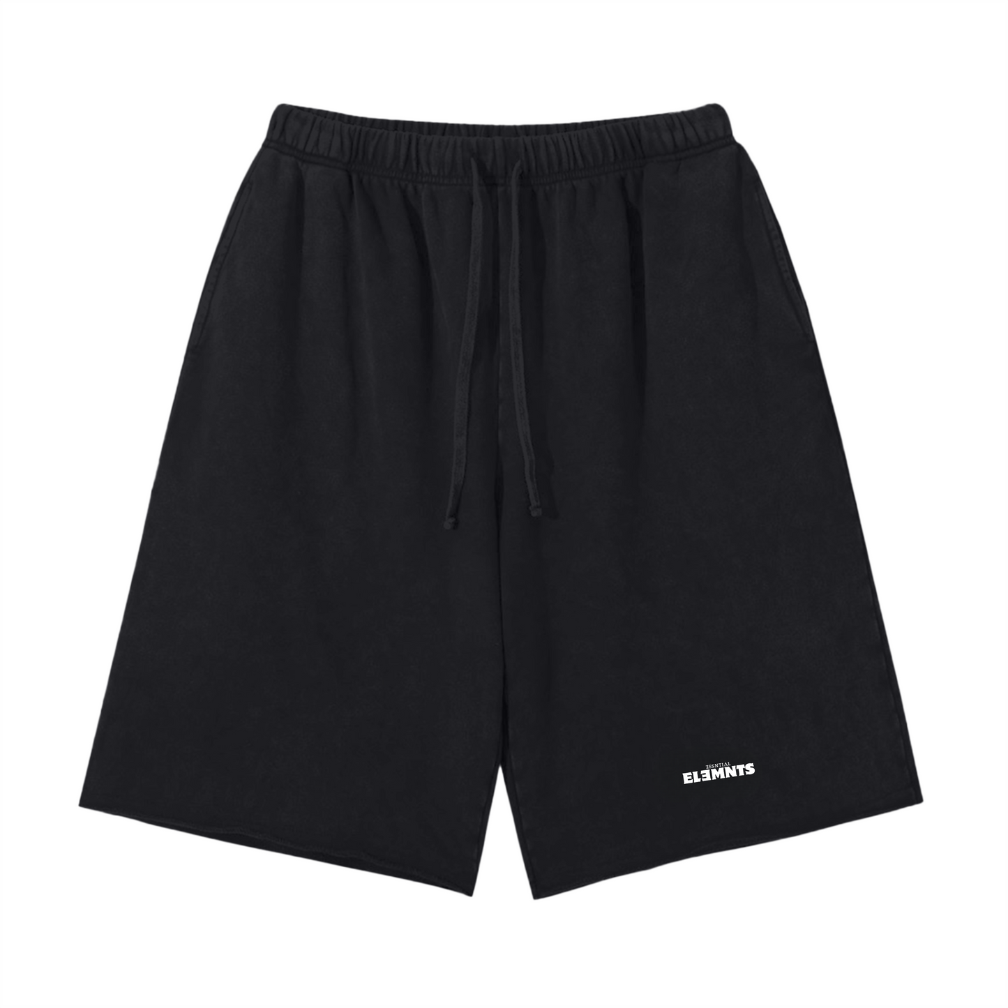 ƎSSNTIΛL ELƎMNTS Unisex 350G Vintage Washed Shorts - Essntial Elemnts