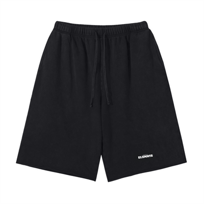 ƎSSNTIΛL ELƎMNTS Unisex 350G Vintage Washed Shorts - Essntial Elemnts