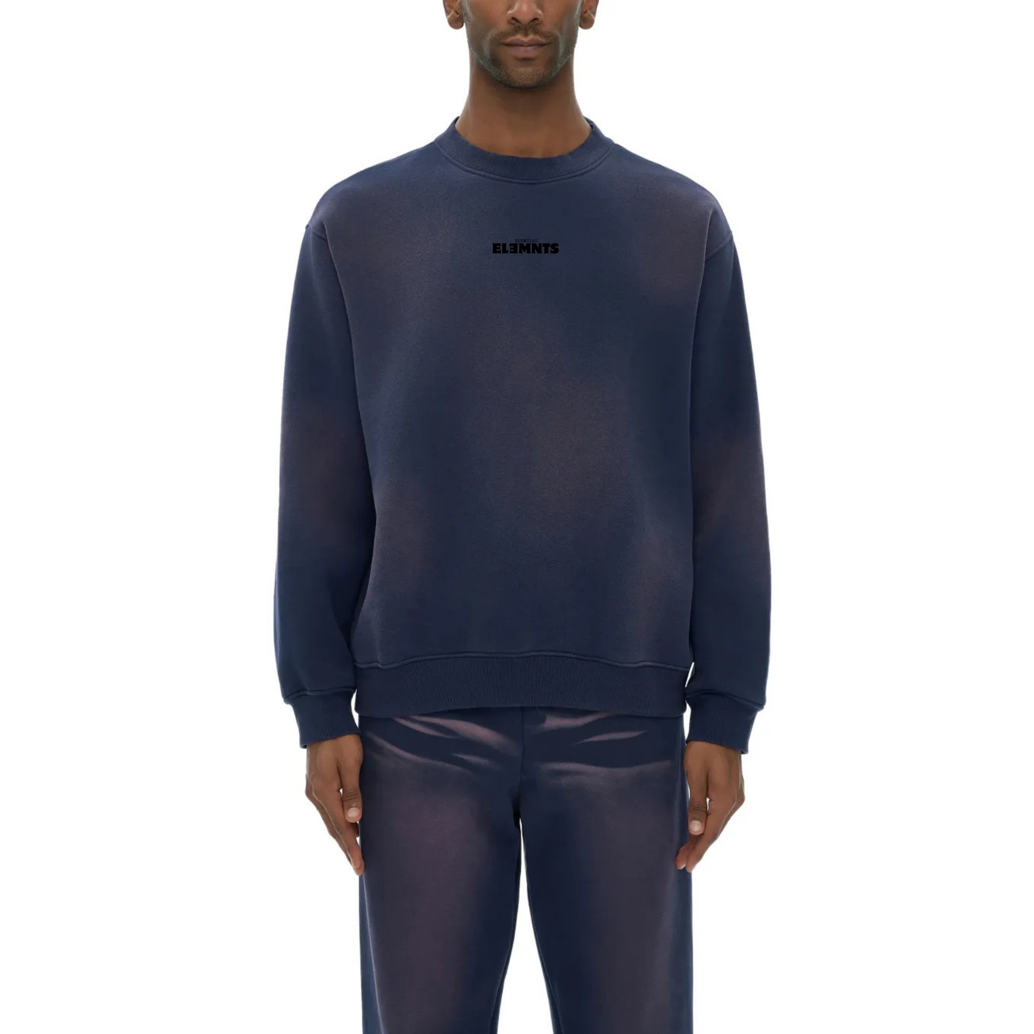 ESSNTIAL ELEMNTS Unisex 375G Faded Wash Fleece SS - Essntial Elemnts