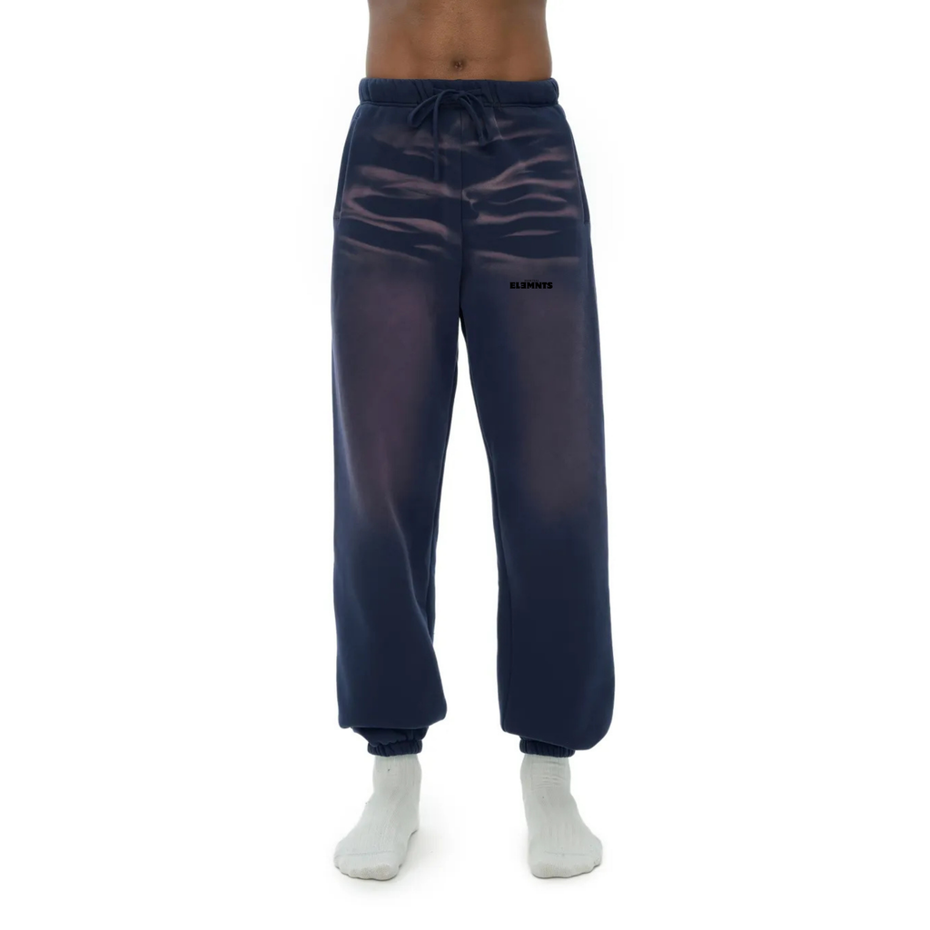 ESSNTIAL ELEMNTS Unisex 375G Faded Wash Fleece Joggers - Essntial Elemnts