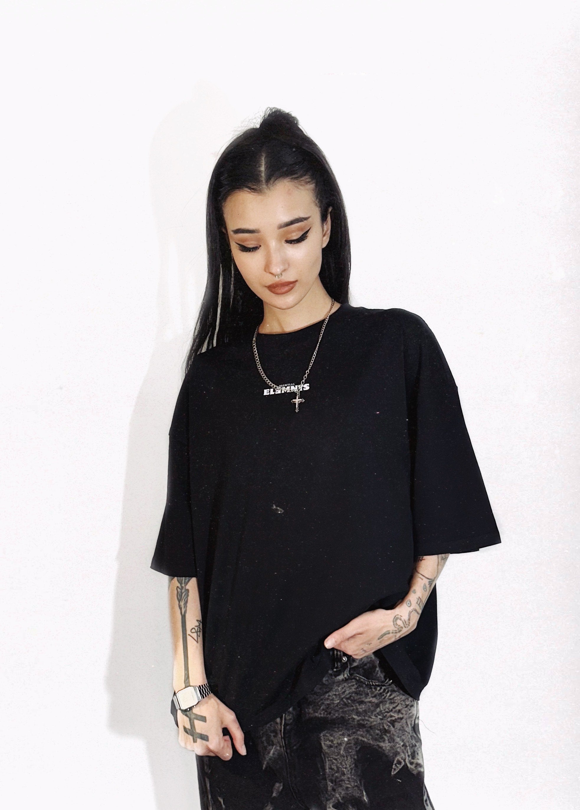 EE x LETTA Unisex 230G Classic Boxy Tee - Essntial Elemnts