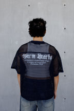 ESSNTIAL ELEMNTS WH 260G C-through Boxy Net Tee - Essntial Elemnts