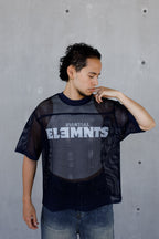 ESSNTIAL ELEMNTS WH 260G C-through Boxy Net Tee - Essntial Elemnts
