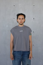 ESSNTIAL ELEMNTS WH 340G French Terry Boxy Tank Top - Essntial Elemnts