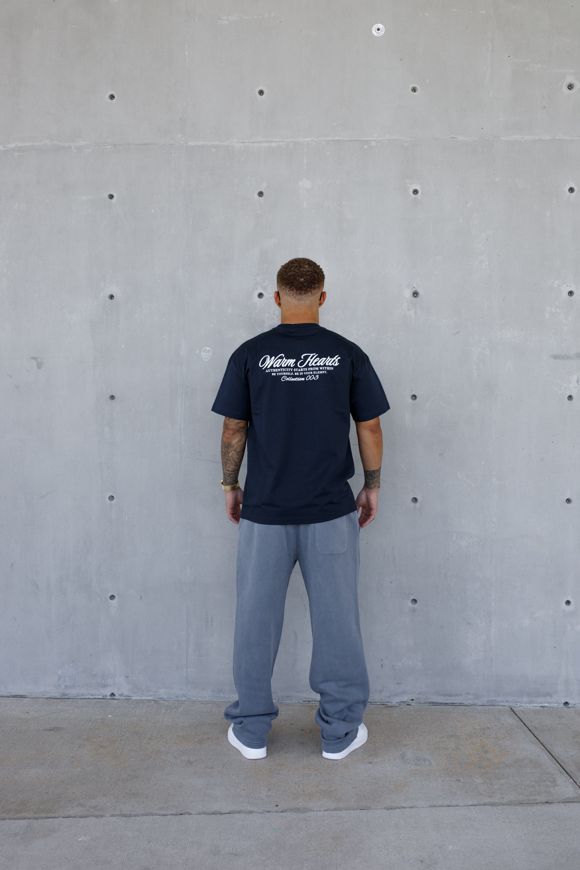 ESSNTIAL ELEMNTS WH Unisex 350G Frayed Enzyme Washed Fleece Sweatpants - Essntial Elemnts