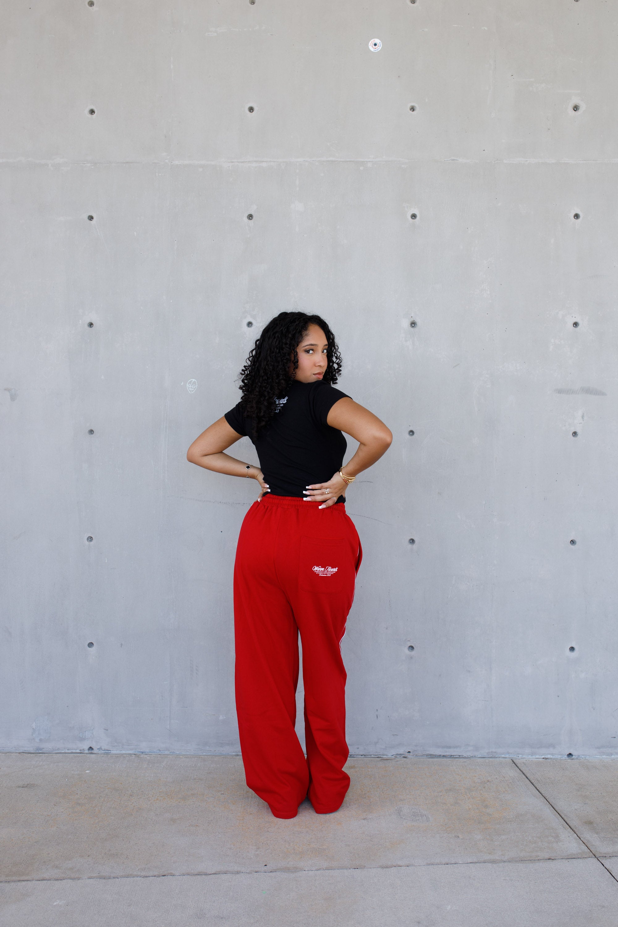 ESSNTIAL ELEMNTS WH Unisex 365G Reflection Striped Straight-Leg Sweatpants - Essntial Elemnts