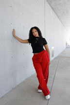ESSNTIAL ELEMNTS WH Unisex 365G Reflection Striped Straight-Leg Sweatpants - Essntial Elemnts