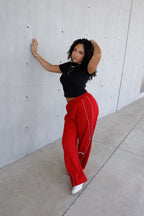 ESSNTIAL ELEMNTS WH Unisex 365G Reflection Striped Straight-Leg Sweatpants - Essntial Elemnts