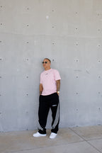 ESSNTIAL ELEMNTS WH 280G Curved Side Stripes Straight Sweatpants - Essntial Elemnts
