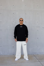 ESSNTIAL ELEMNTS WH 290G Knitted Round Neck Oversize Sweatshirt - Essntial Elemnts