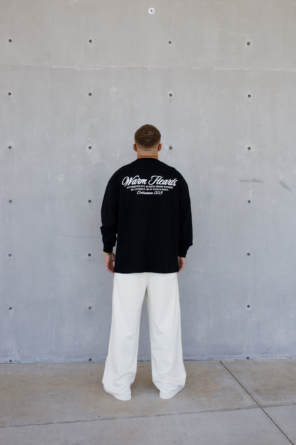 ESSNTIAL ELEMNTS WH 290G Knitted Round Neck Oversize Sweatshirt - Essntial Elemnts