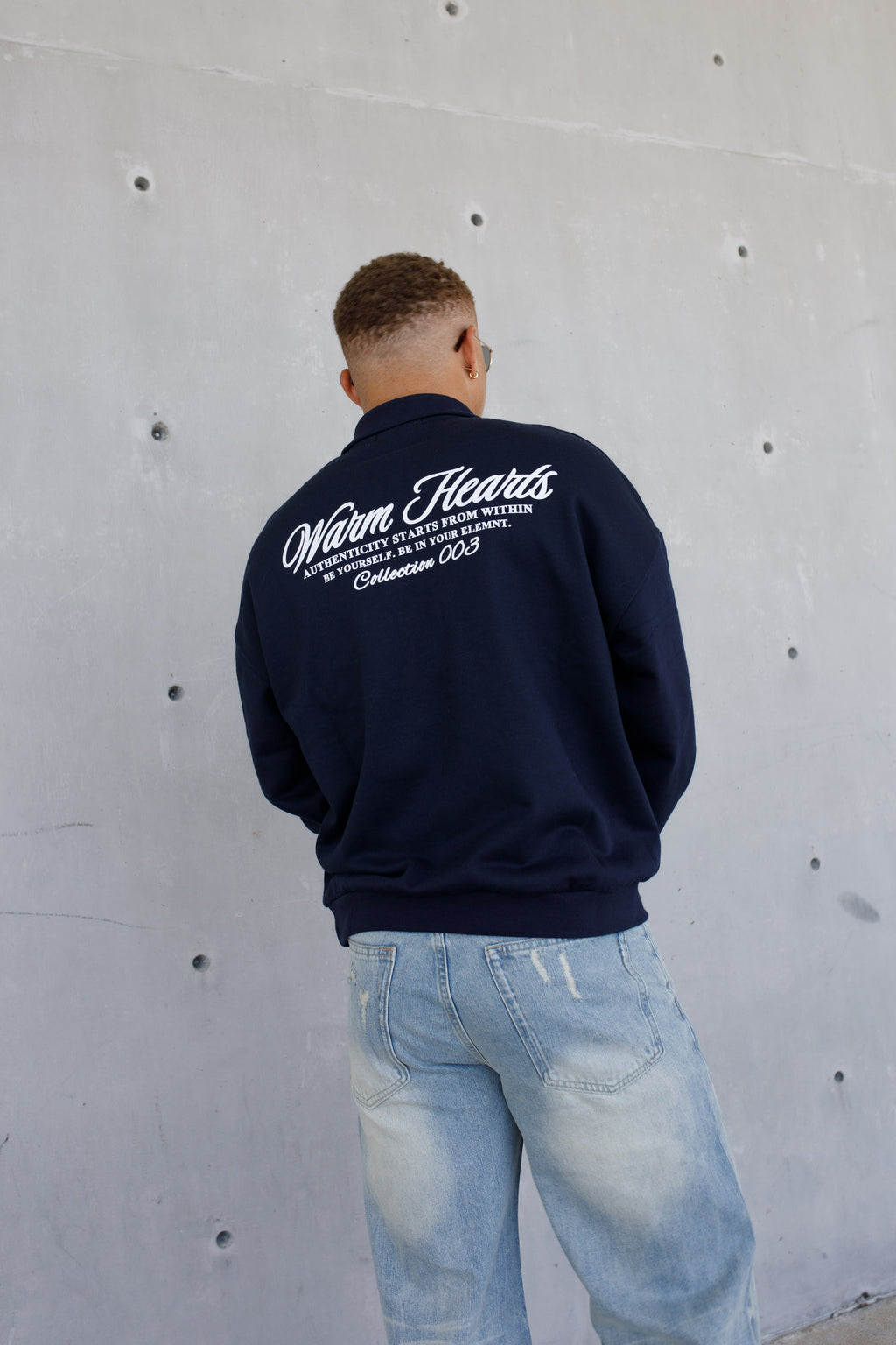 ESSNTIAL ELEMNTS WH 445G Heavyweight Fleece Polo Sweatshirt - Essntial Elemnts