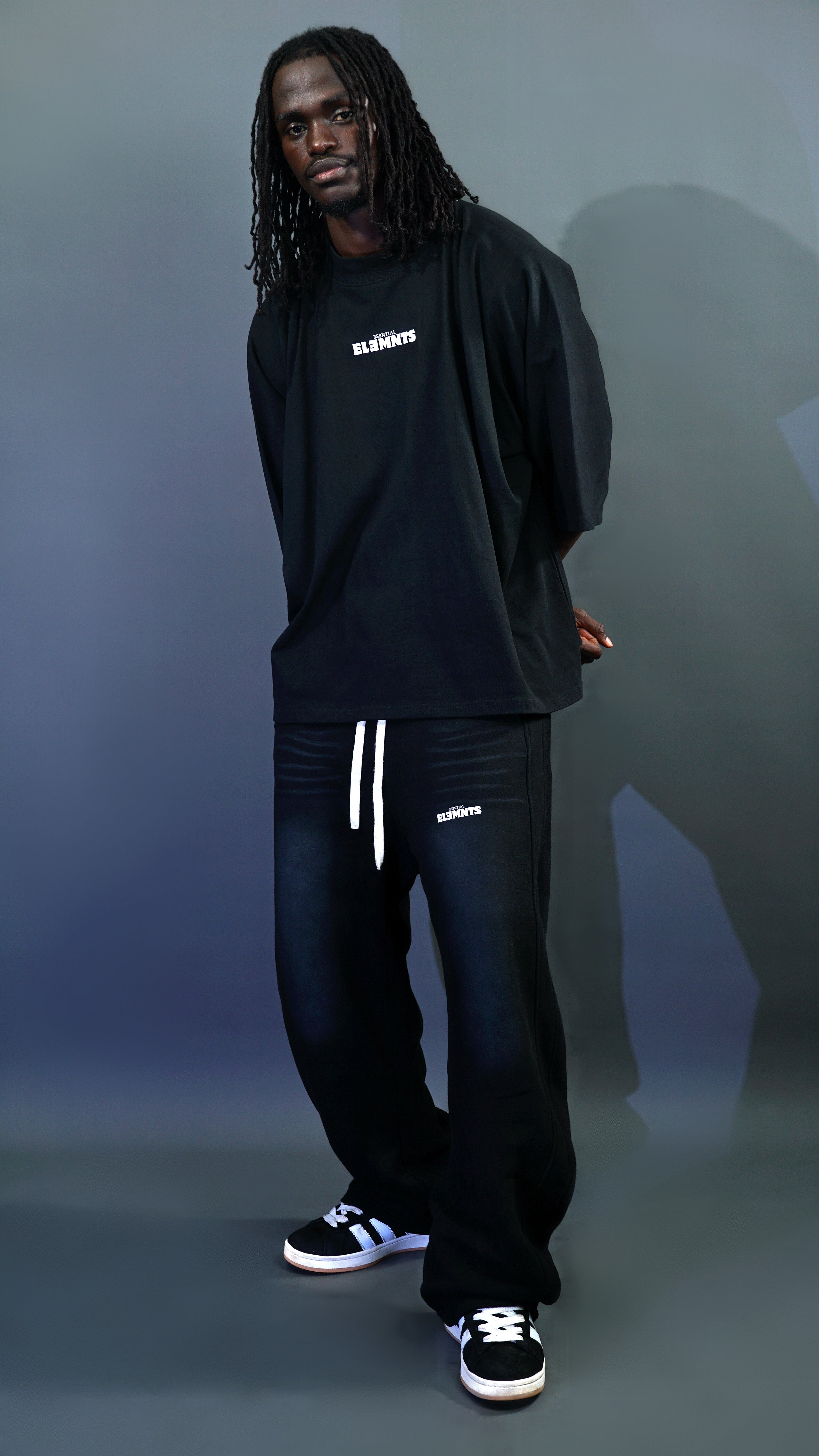 ESSNTIAL ELEMNTS Unisex Faded Curved Blade Sweatpants - Essntial Elemnts