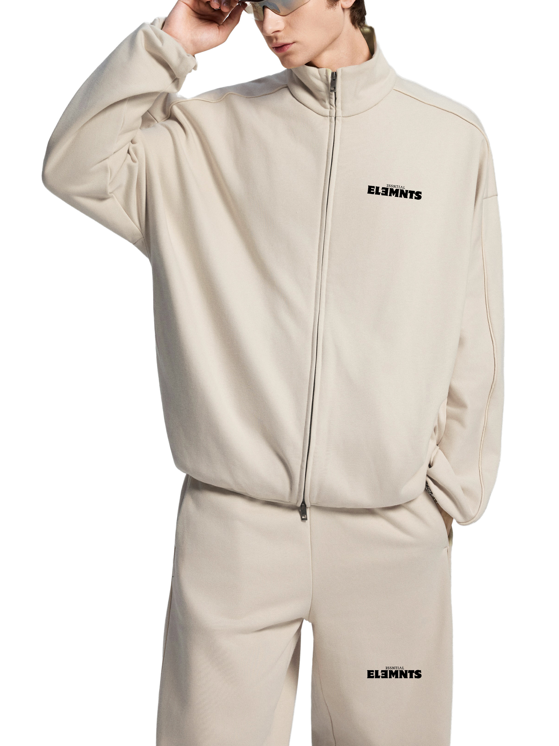 ESSNTIAL ELEMNTS Unisex 445G Heavyweight Stand-Collar Jacket - Essntial Elemnts