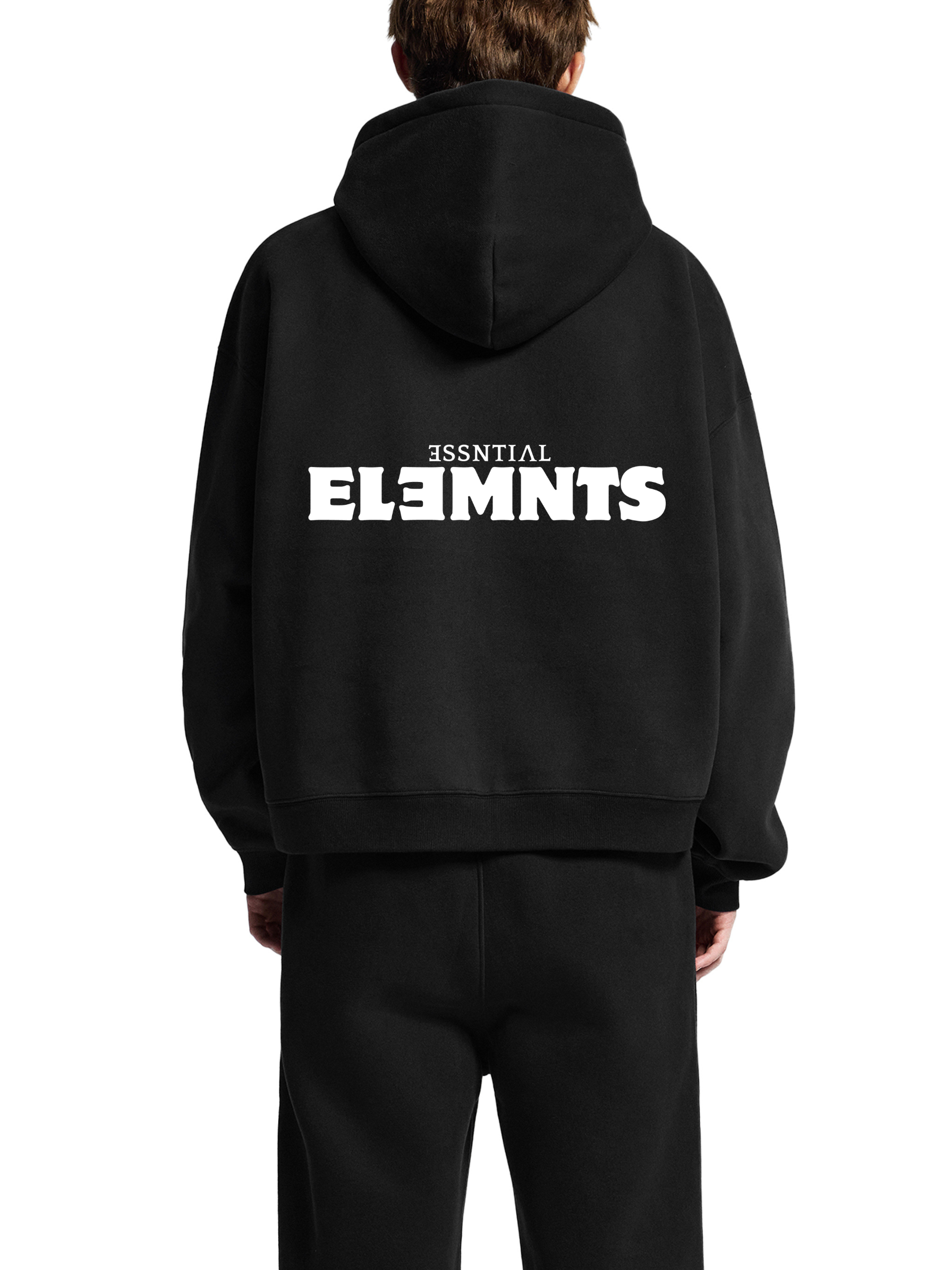 ESSNTIAL ELEMNTS 345G Fleece Boxy Street Hoodie - Essntial Elemnts