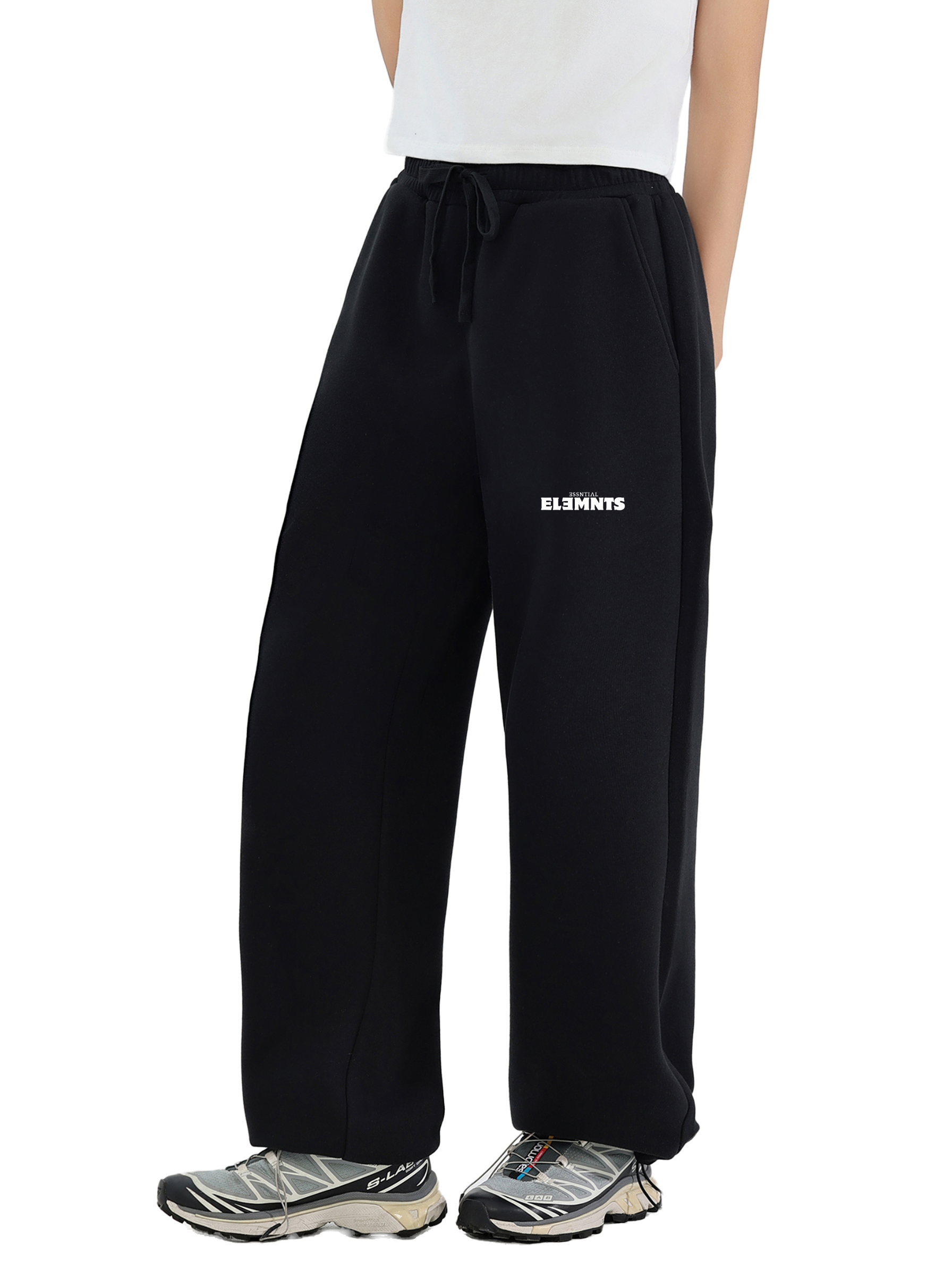 ESSNTIAL ELEMNTS Unisex 380G Drawstring Straight-Leg Sweatpants - Essntial Elemnts