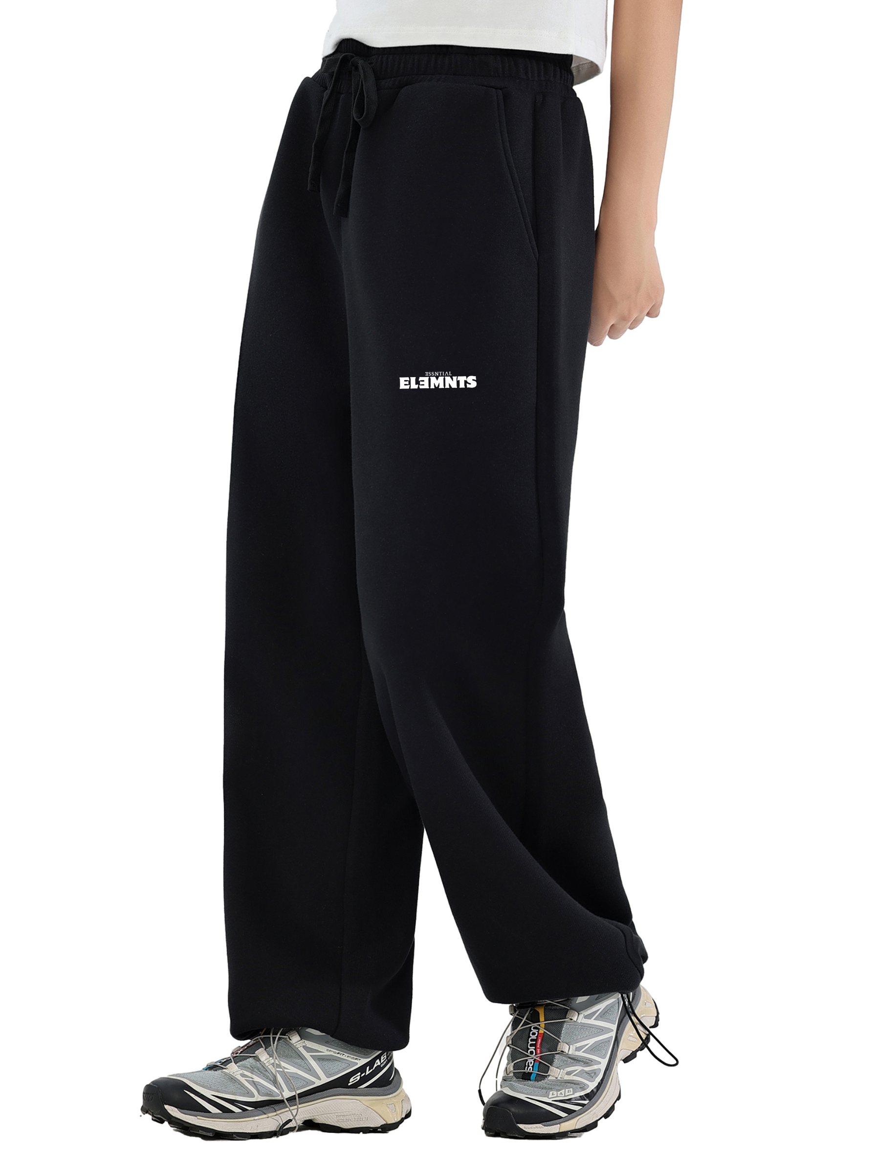 ESSNTIAL ELEMNTS Unisex 380G Drawstring Straight-Leg Sweatpants - Essntial Elemnts