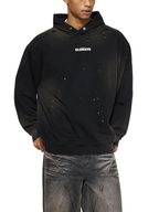 ESSNTIAL ELEMNTS Unisex 465G Sun-Fade Frayed Fleece Hoodie - Essntial Elemnts