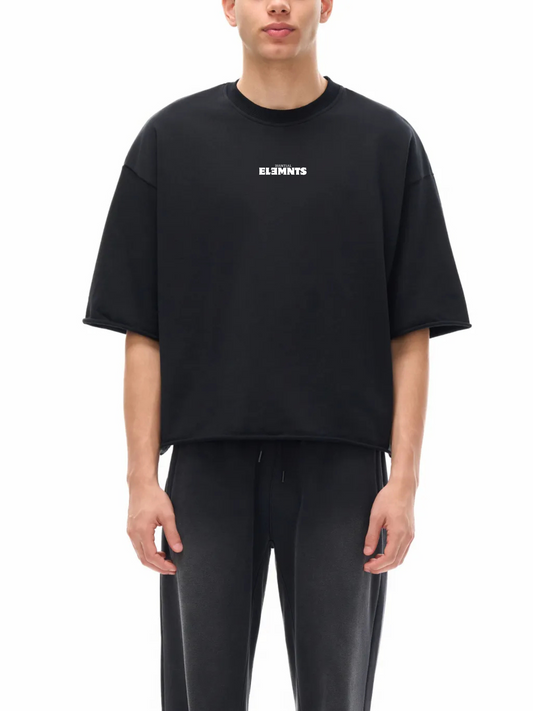 ESSNTIAL ELEMNTS Unisex 270G French Terry Raw Edge Tee