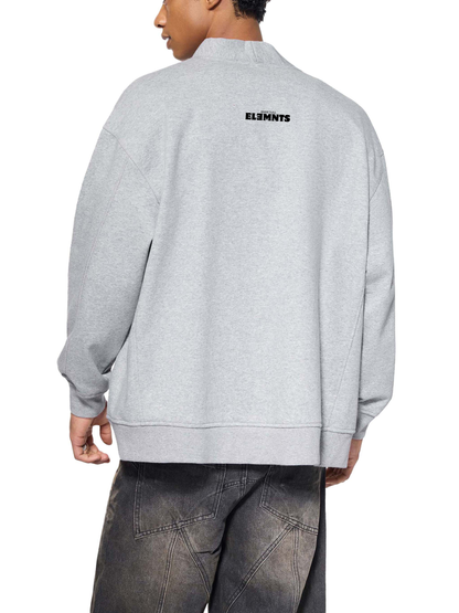 ESSNTIAL ELEMNTS Unisex 450G Heavyweight Sweat Cardigan - Essntial Elemnts