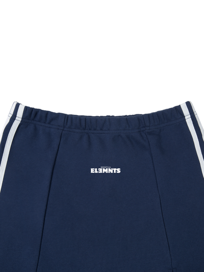 ESSNTIAL ELEMNTS Women's 340G Contrast Side Stripe Slit Street Skirt