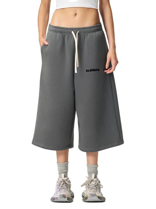 ESSNTIAL ELEMNTS Unisex 350G Solid Color 3/4 Wide Sweatpants