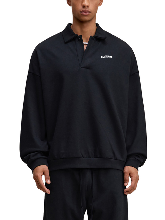ESSNTIAL ELEMNTS Men's 445G HW Fleece Polo Sweatshirt