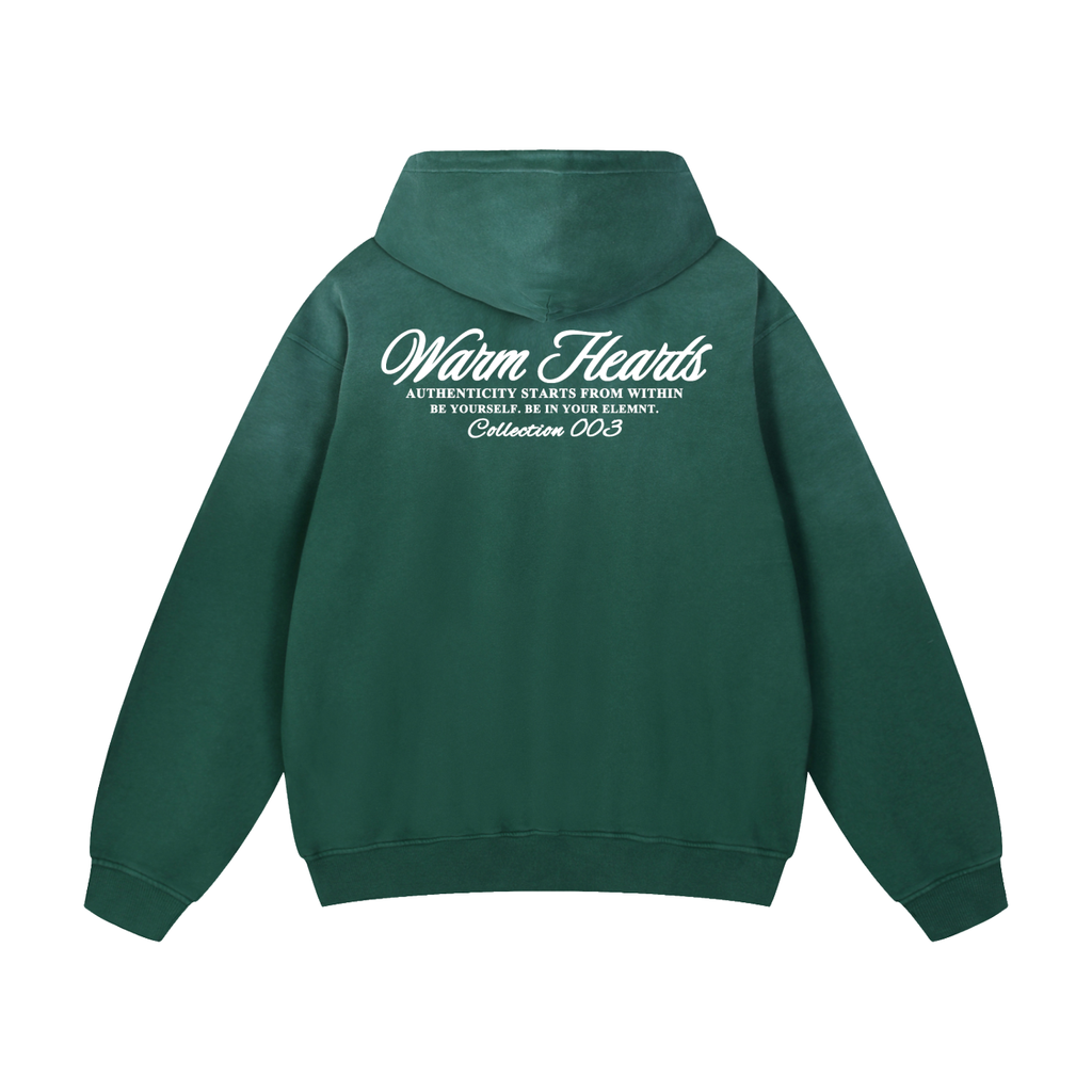 ESSNTIAL ELEMNTS WH Unisex 400G Heavyweight Faded Oversize Hoodie - Essntial Elemnts