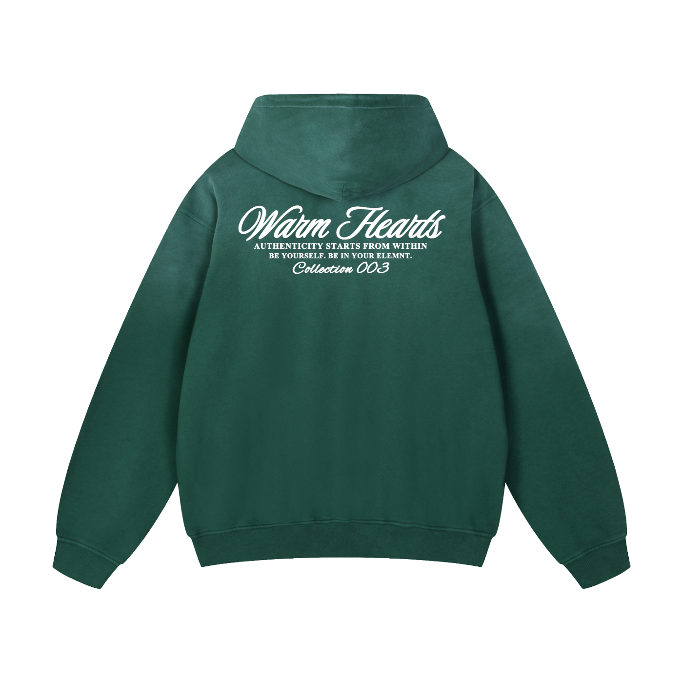 ESSNTIAL ELEMNTS WH Unisex 400G Heavyweight Faded Oversize Hoodie - Essntial Elemnts