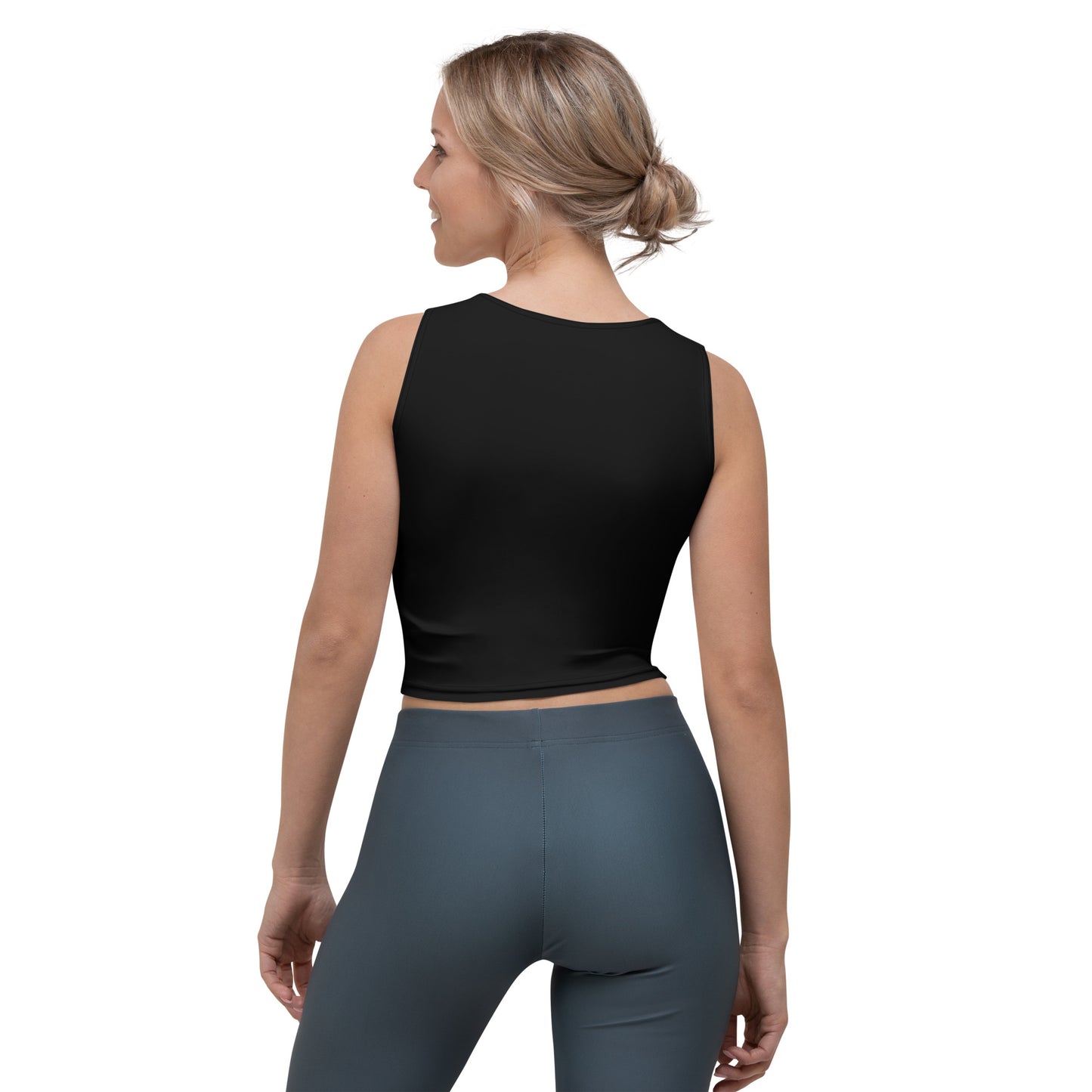 ƎSSNTIΛL ELƎMNTS Seamless Fit Body-Hugging Crop Top