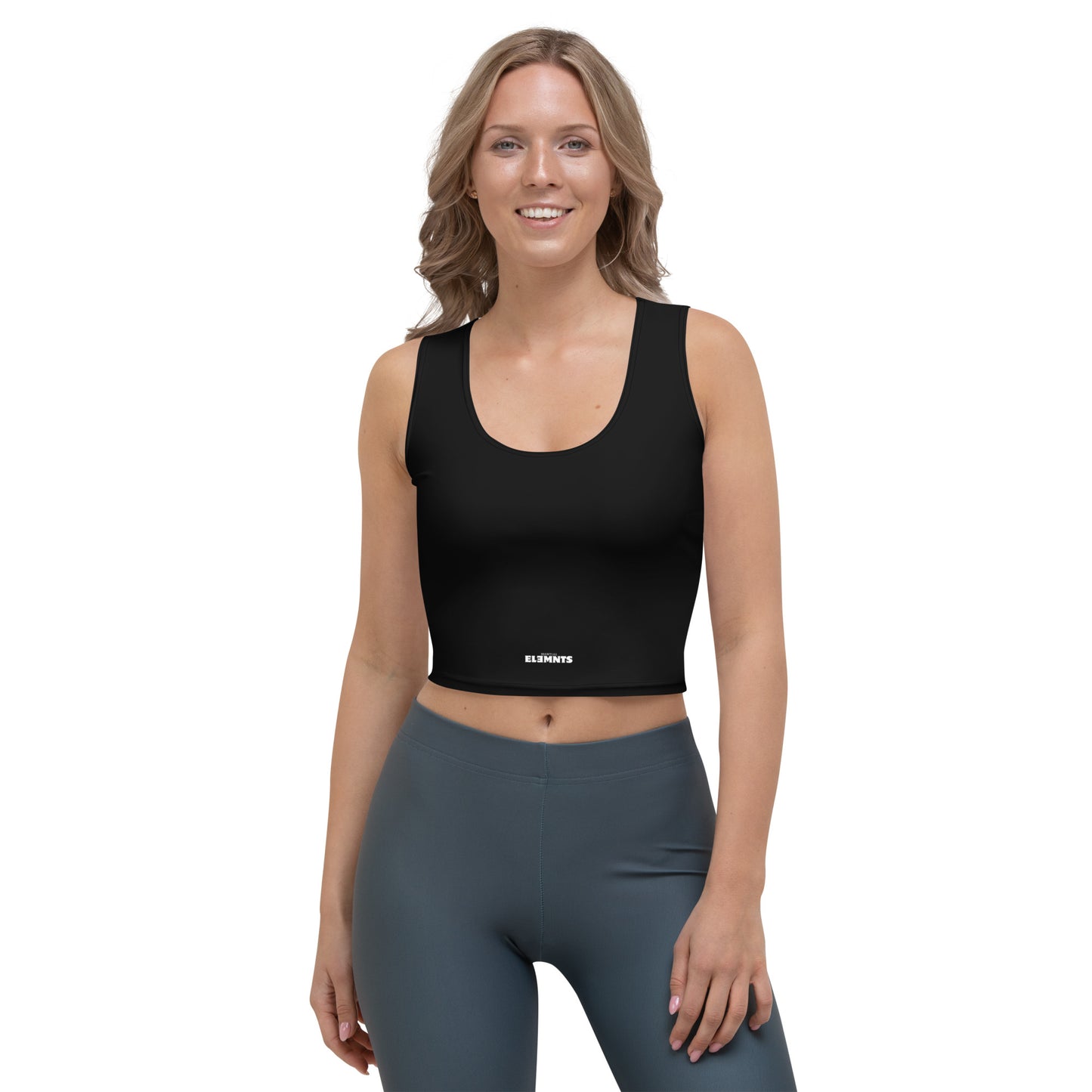 ƎSSNTIΛL ELƎMNTS Seamless Fit Body-Hugging Crop Top