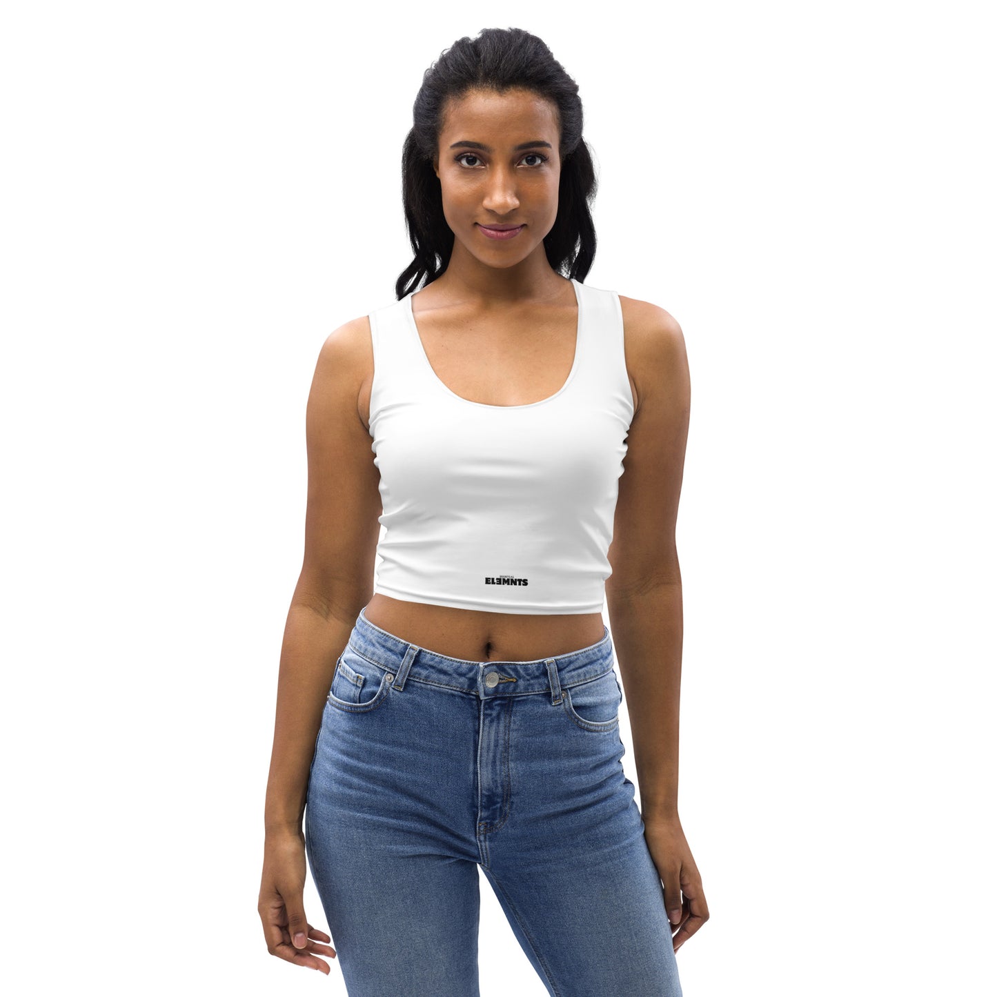 ƎSSNTIΛL ELƎMNTS Seamless Fit Body-Hugging Crop Top