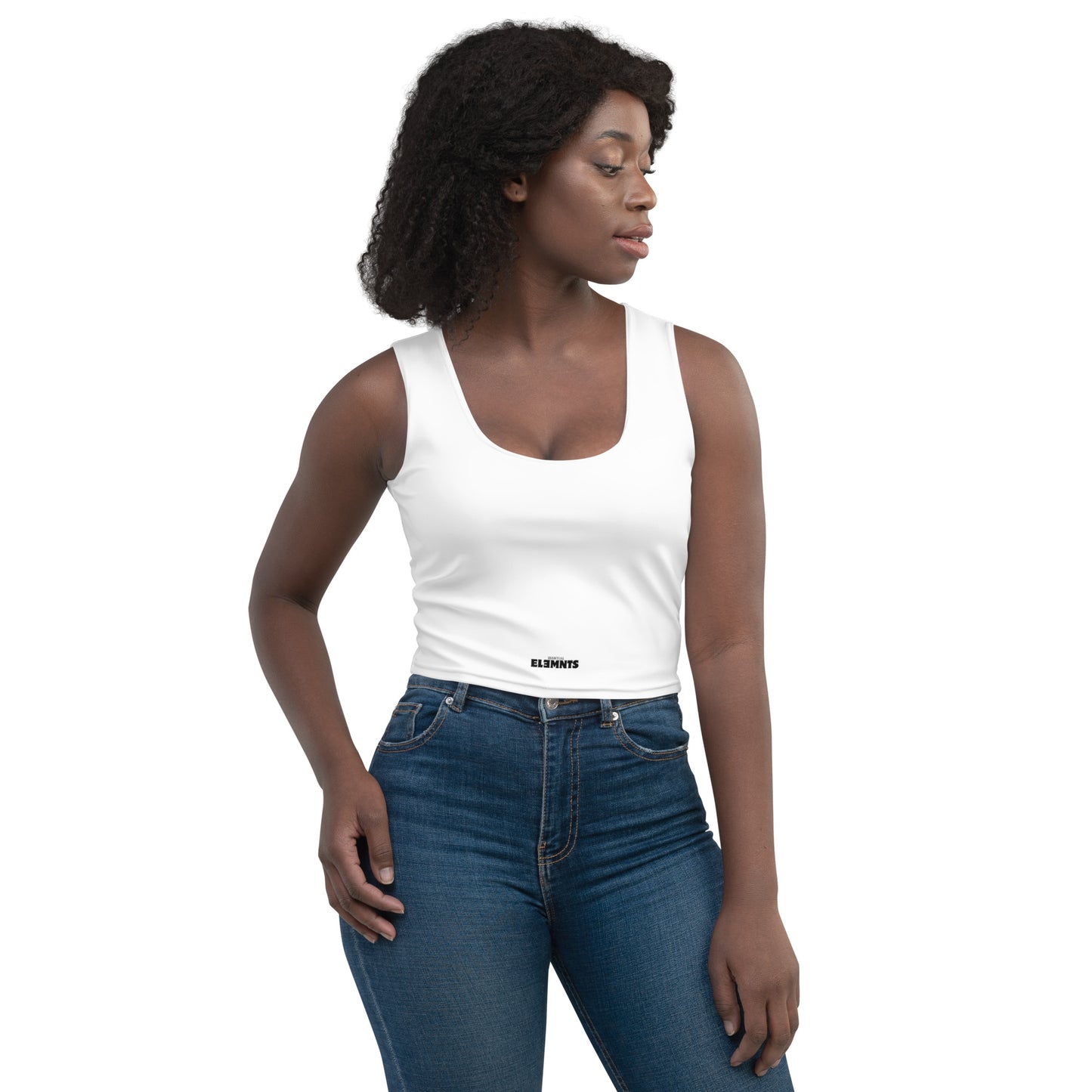 ƎSSNTIΛL ELƎMNTS Seamless Fit Body-Hugging Crop Top