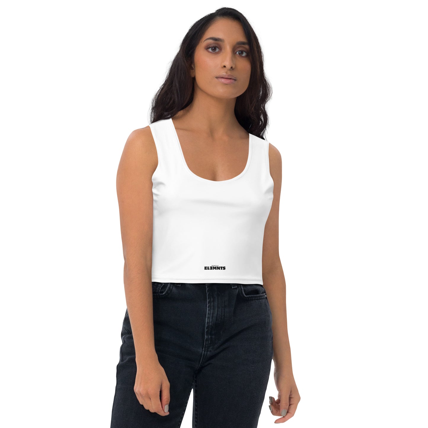 ƎSSNTIΛL ELƎMNTS Seamless Fit Body-Hugging Crop Top