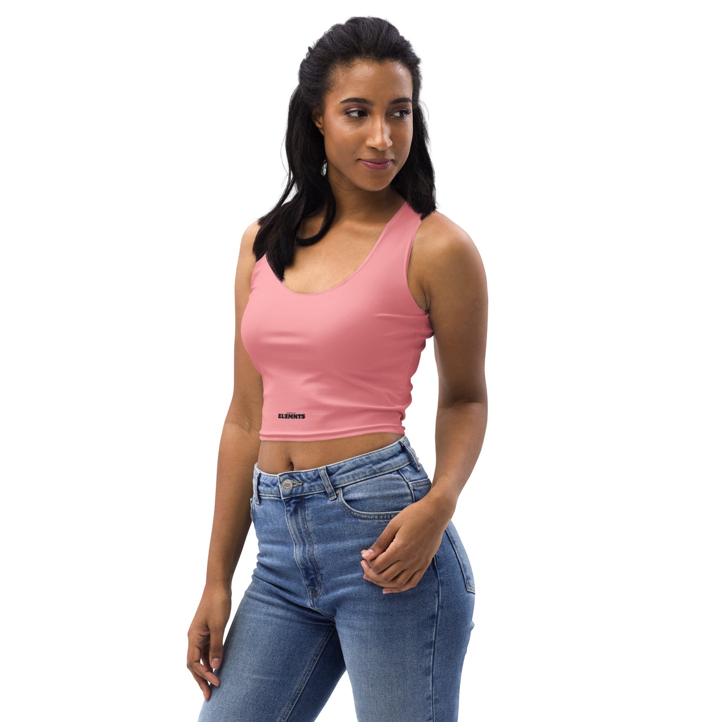 ƎSSNTIΛL ELƎMNTS Seamless Fit Body-Hugging Crop Top