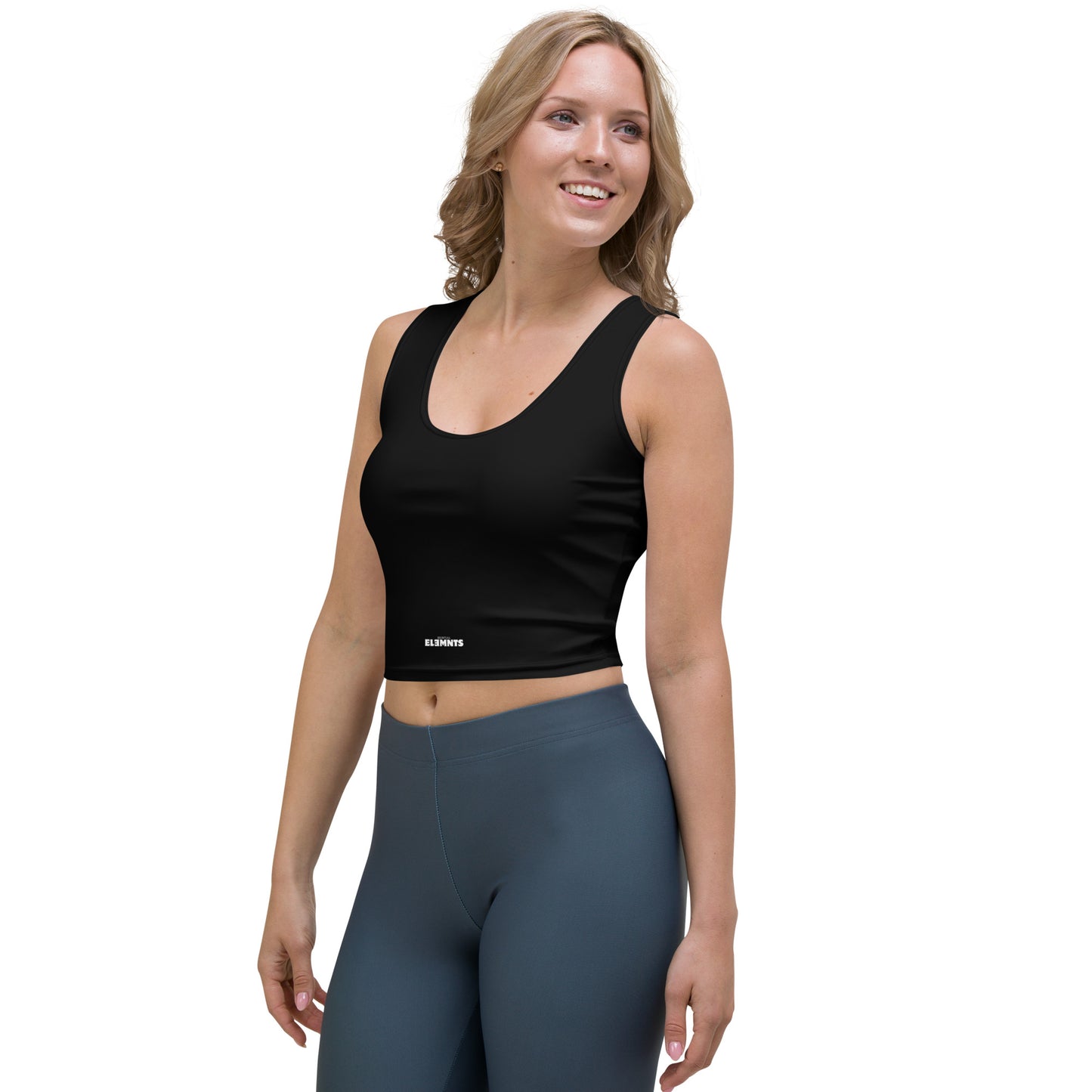 ƎSSNTIΛL ELƎMNTS Seamless Fit Body-Hugging Crop Top