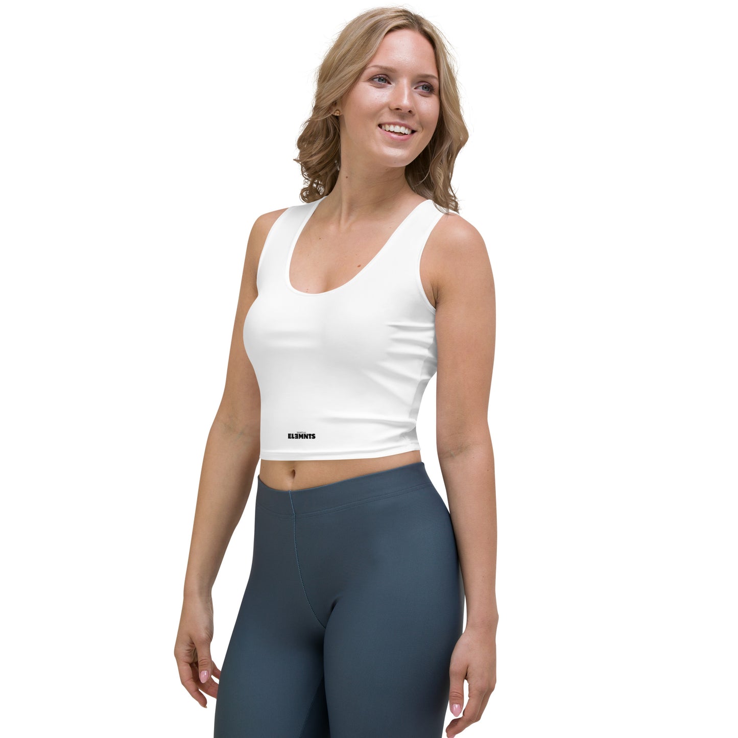 ƎSSNTIΛL ELƎMNTS Seamless Fit Body-Hugging Crop Top