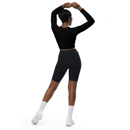 ƎSSNTIΛL ELƎMNTS ActiveFit Recycled Long-Sleeve Crop Top