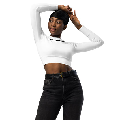 ƎSSNTIΛL ELƎMNTS ActiveFit Recycled Long-Sleeve Crop Top