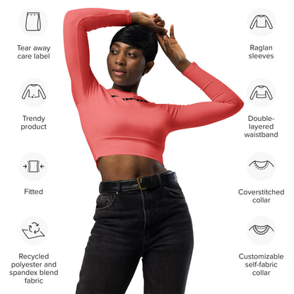 ƎSSNTIΛL ELƎMNTS ActiveFit Recycled Long-Sleeve Crop Top