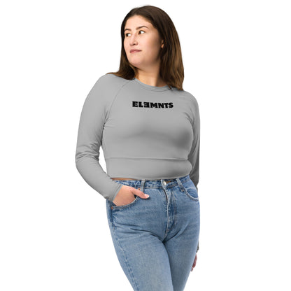 ƎSSNTIΛL ELƎMNTS ActiveFit Recycled Long-Sleeve Crop Top