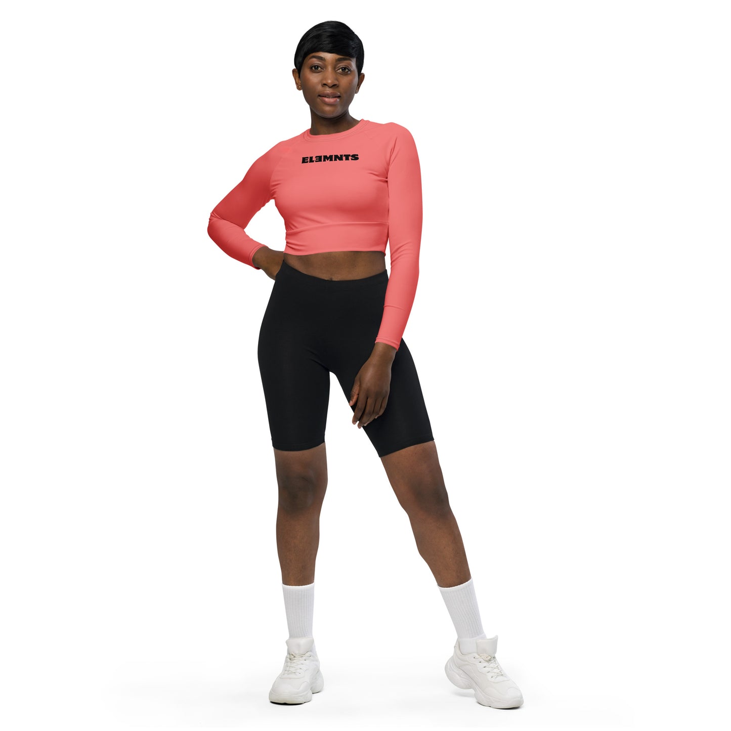 ƎSSNTIΛL ELƎMNTS ActiveFit Recycled Long-Sleeve Crop Top