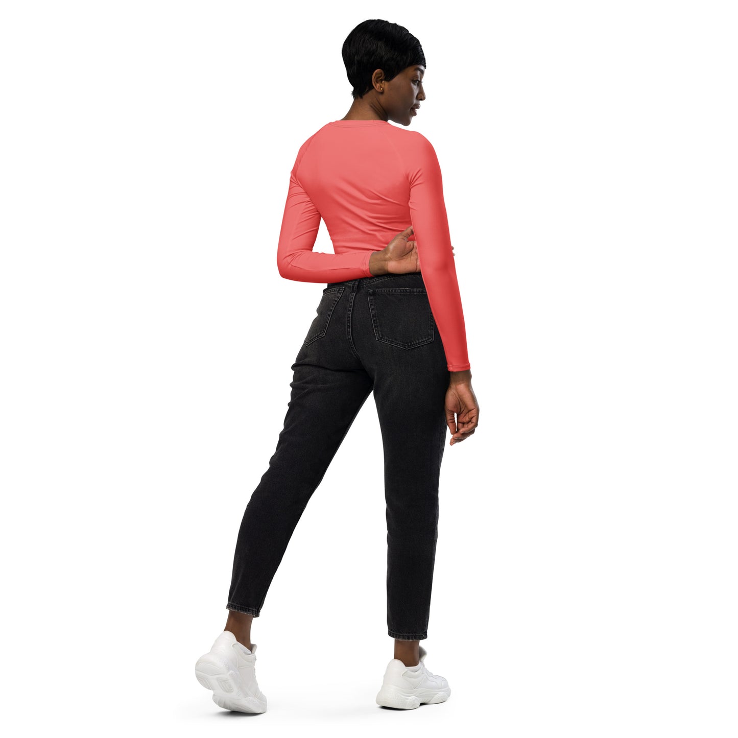 ƎSSNTIΛL ELƎMNTS ActiveFit Recycled Long-Sleeve Crop Top