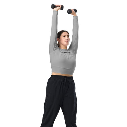 ƎSSNTIΛL ELƎMNTS ActiveFit Recycled Long-Sleeve Crop Top