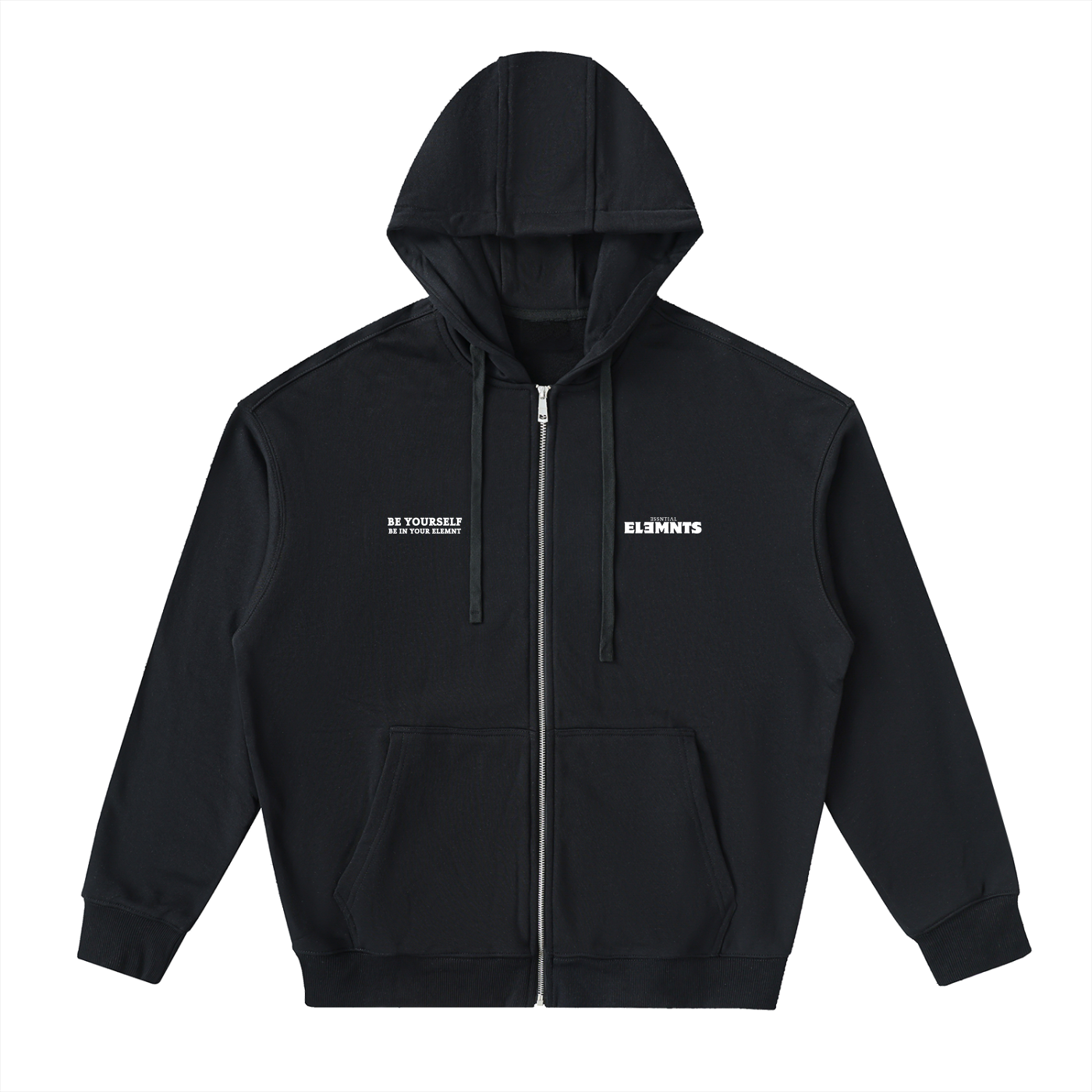 ESSNTIAL ELEMNTS Unisex 380G Drop-Shoulder Zip Up Hoodie